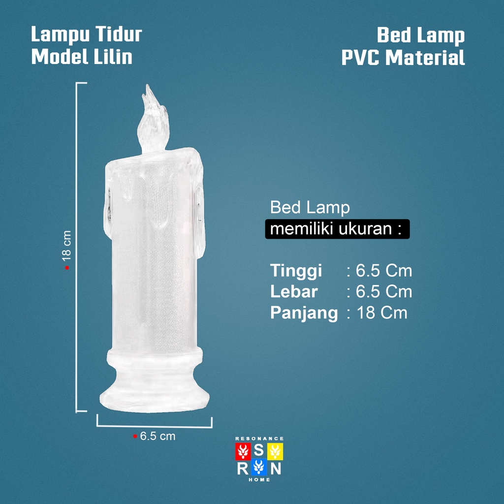 Lilin LED Elektrik Dekorasi Kamar / Candle Lamp Resonance Home