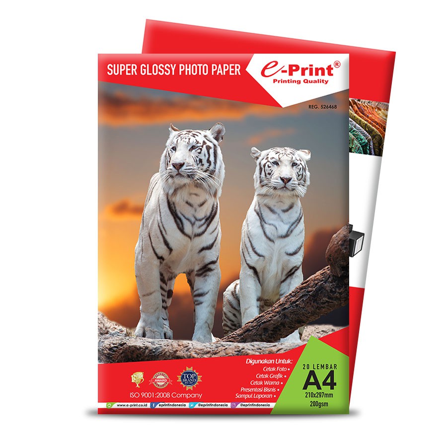 

Kertas Foto Photo Paper Super Glossy A4 E-Print 200GSM