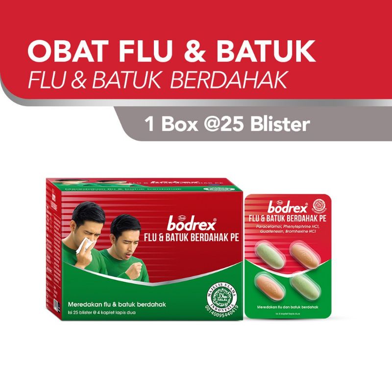 Jual Bodrex Flu Dan Batuk Berdahak 1 Box -Murah | Shopee Indonesia