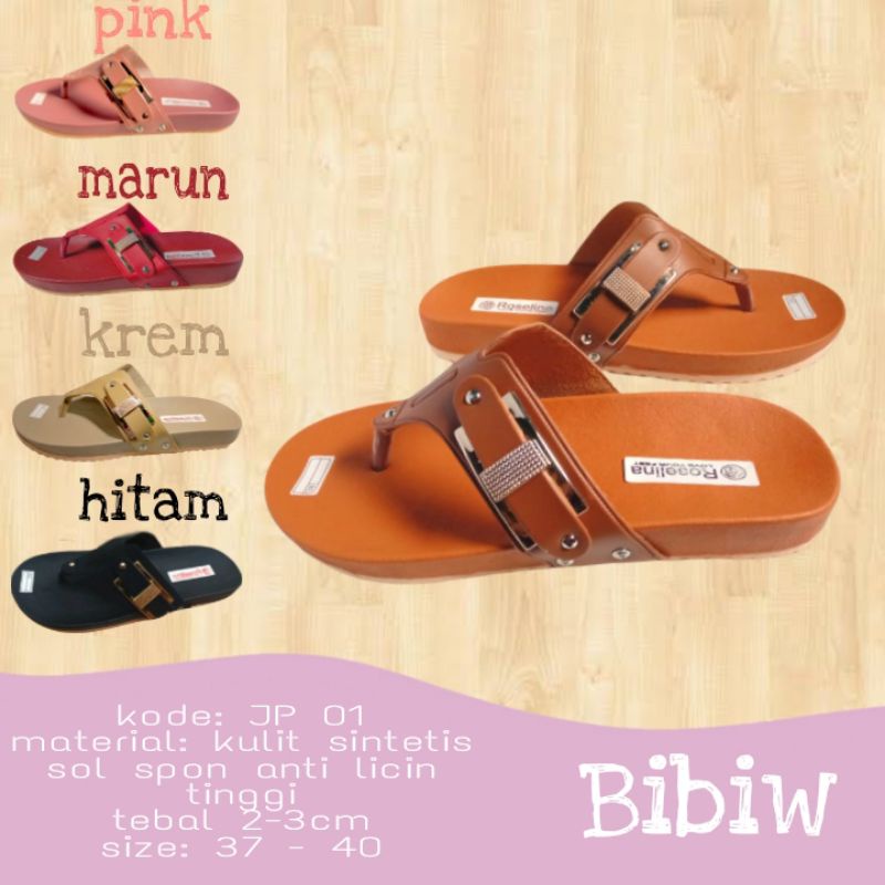 sandal jepit wanita vintage kekinian