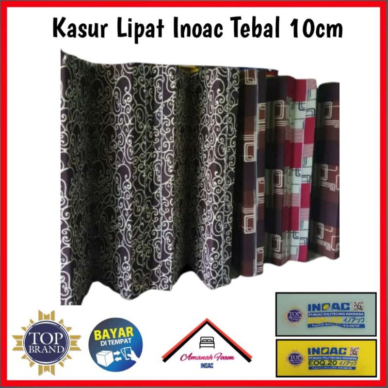 KASUR LIPAT INOAC 2/3/4 ORI semua ukuran tebal 10cm