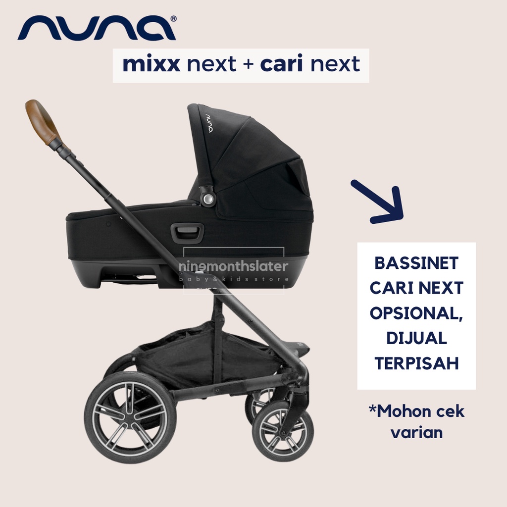 Stroller Nuna Mixx Next 2020 FREE FOOTMUFF, CARSEAT ADAPTOR - Kereta Dorong Anak Bayi Kokoh