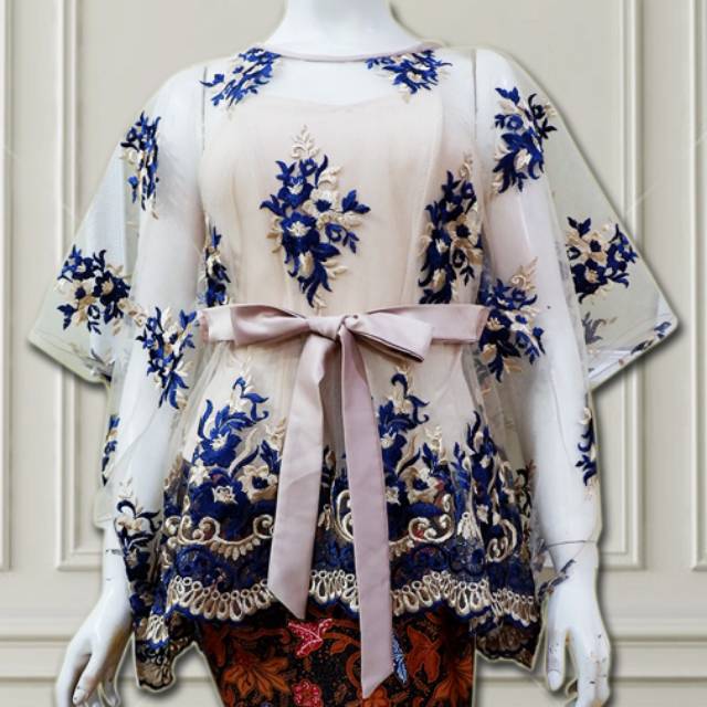 BEST SELLER Set Atasan  kebaya brokat  batwing baju  pesta 