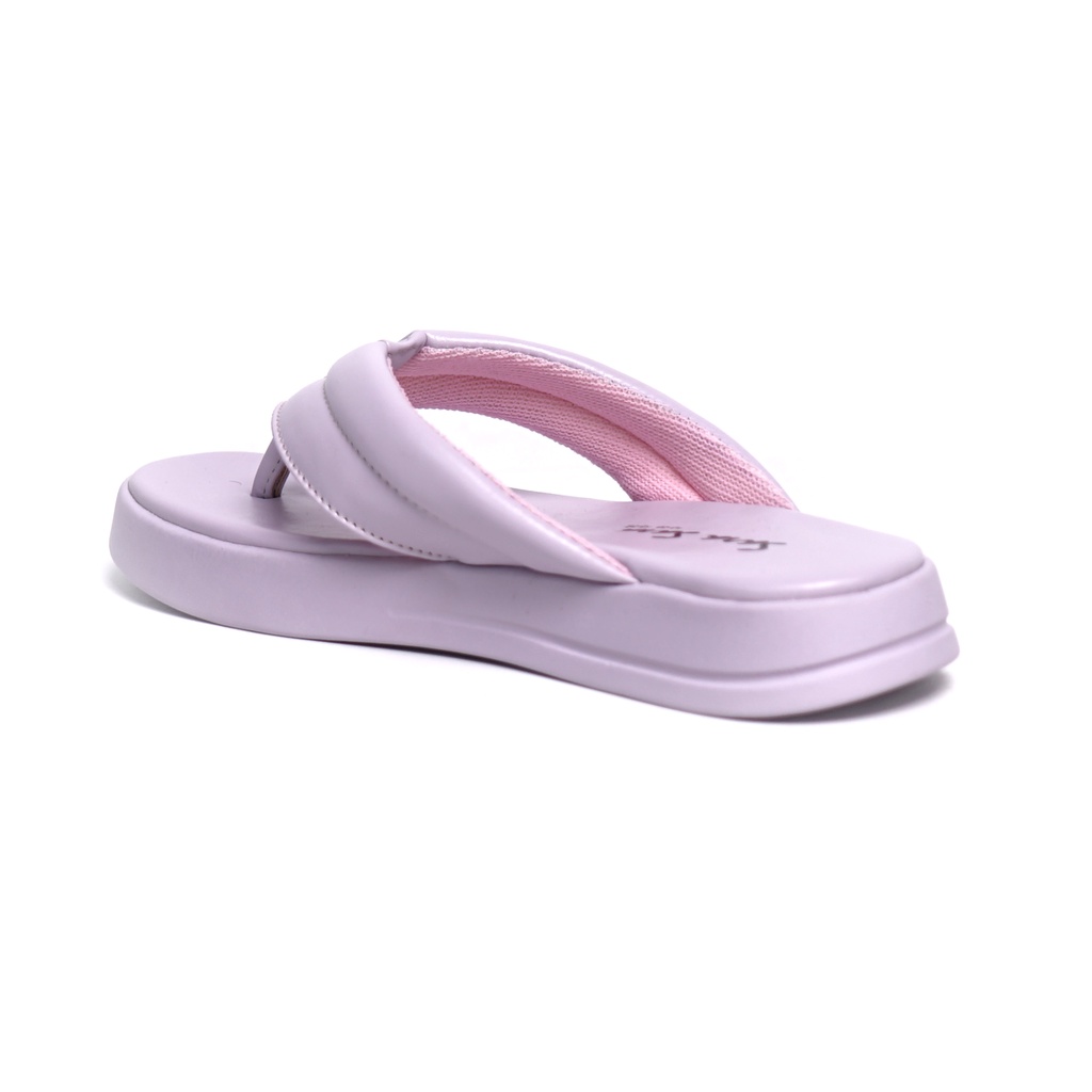 SARASARA YUK - Sandal Wanita Jepit Wedges Casual SARA SARA NORA Sendal Japit Cewek Platform Empuk Ringan Capit Tinggi 3cm  Size 36 37 38 39 40 Untuk Rumahan Warna Lilac Ungu Soft Santai Premium Kekinian Terbaru Shoes Ori Original Mall Official Store