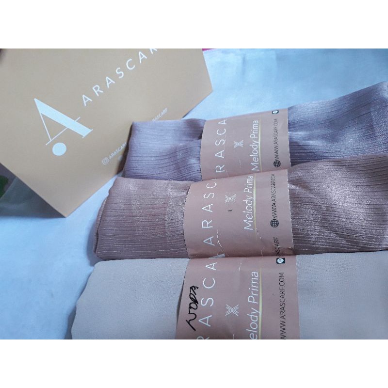 Ready Stock Reject Melody Scarf by Arascarf (DUST NUDE)