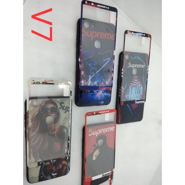 Softcase Vivo V5 V5S V7 Supreme + tempered glass 3D