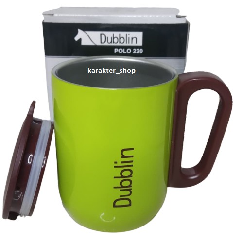 Mug Gelas Cangkir Tahan Panas Dubblin/3botol 220 ML Kopi Teh Stainless Stell