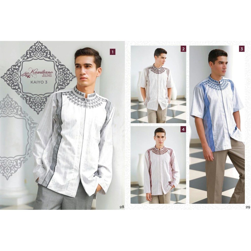 KAIYO 3 Baju Koko Elegan KAMILIANO