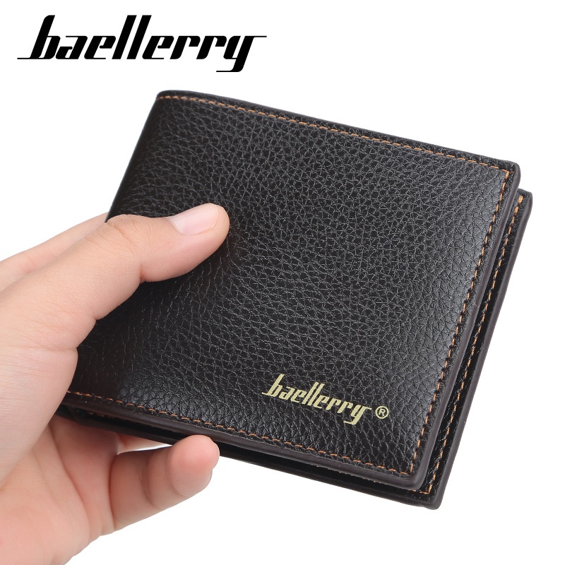 ORIGINAL BAELLERRY D0810 DOMPET LIPAT PRIA TERMURAH KULIT SINTETIS