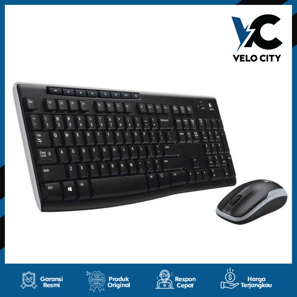 Logitech MK270 Wireless Keyboard + Mouse Original Garansi 1 Tahun