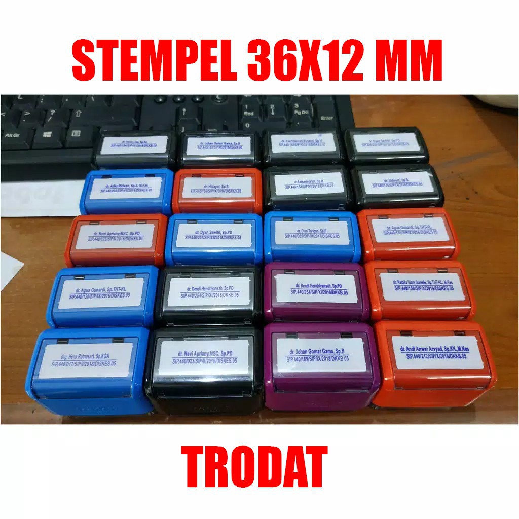 

Stempel NIP NIK nama dokter dan siswa nomor telepon