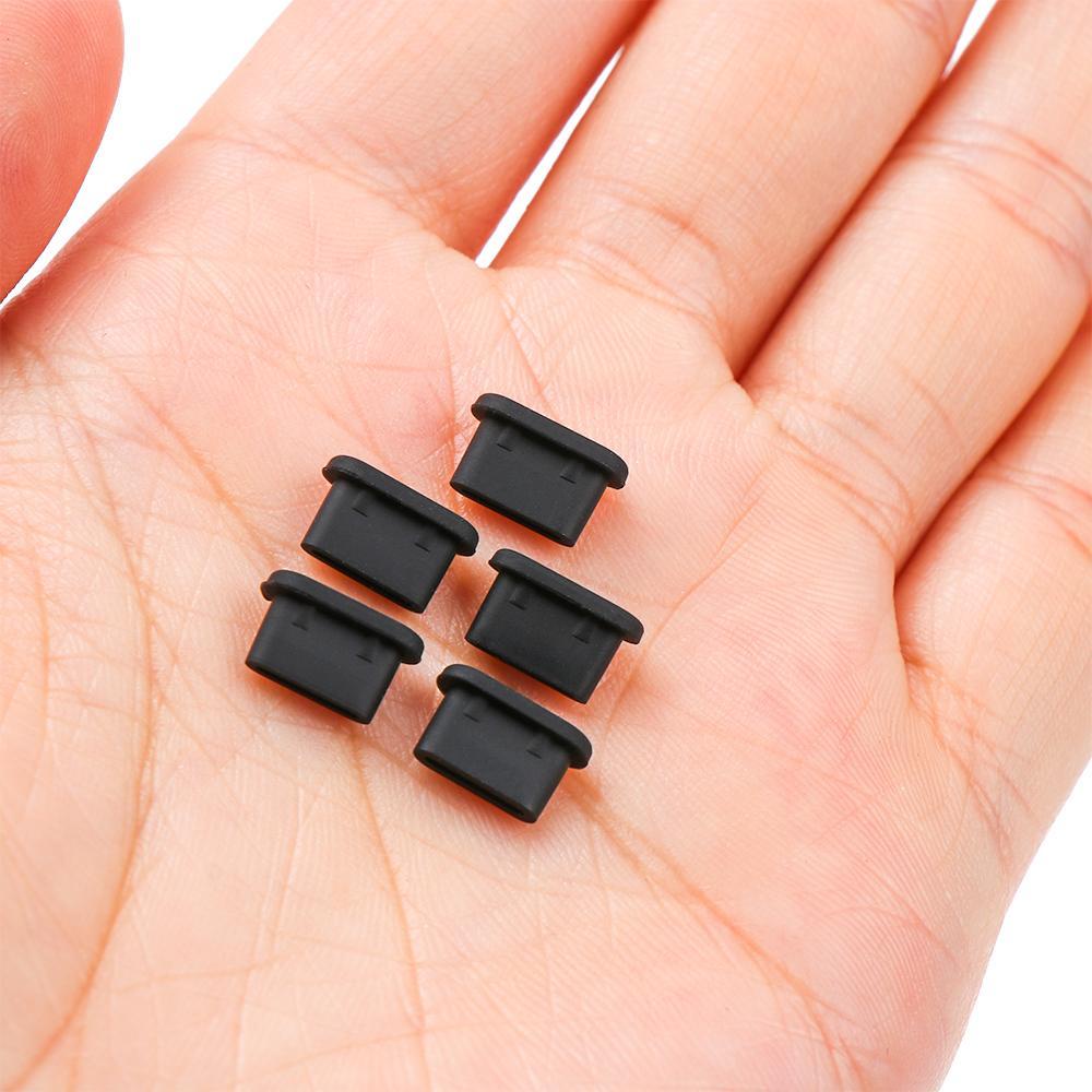 Nanas 5pcs Anti Debu Plug Tahan Lama Aksesoris Telepon Blok Stopper Silikon Untuk Samsung Galaxy S22 Huawei Xiaomi