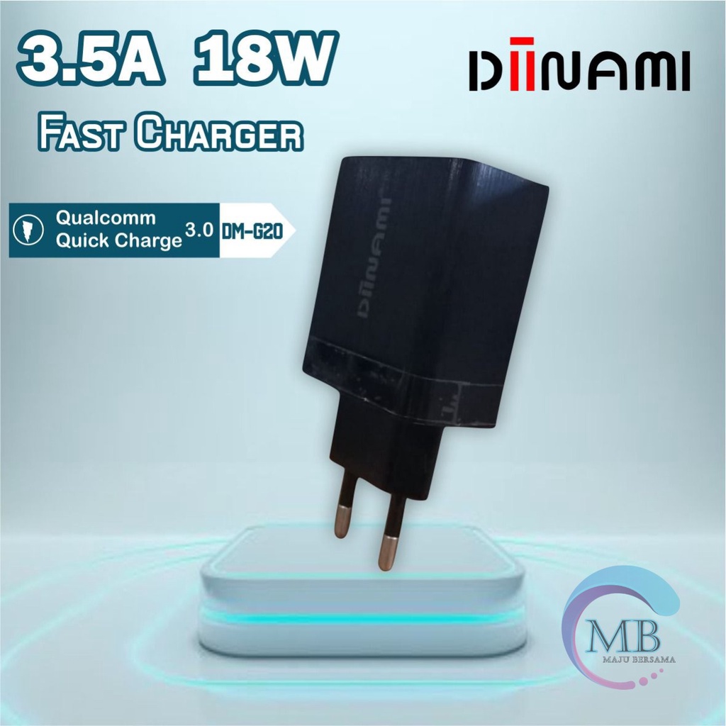 G20 DIINAMI 3A 18W Qualcomm QC3.0 Fast Charger Quick Charger Adaptor Ori GARANSI 1BULAN MB2557