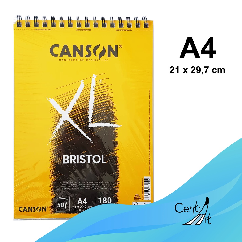 

CANSON XL BRISTOL ILLUSTRATION SKETCHBOOK 180GSM A4