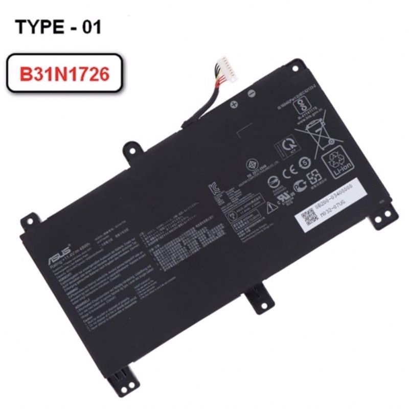 ORIGINAL Baterai Asus TUF Gaming FX504 FX504G FX505 FX505D FX505G A15 FA506 A17 FA706 B31N1726