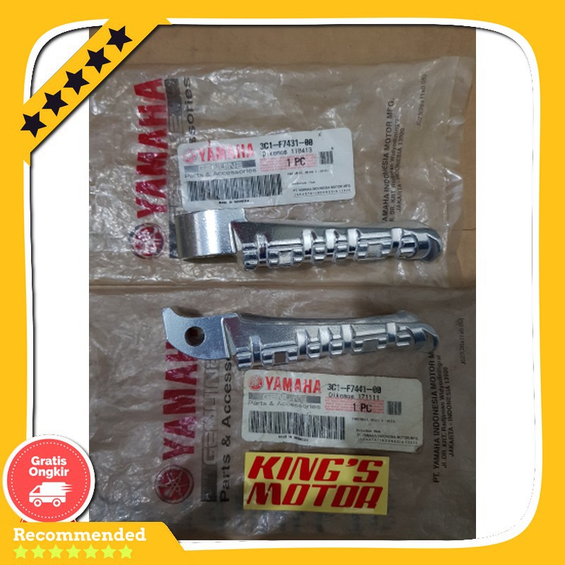 Spare Part Motor Footstep Foot Step Belakang Yamaha Vixion Sepasang Ori Asli Original