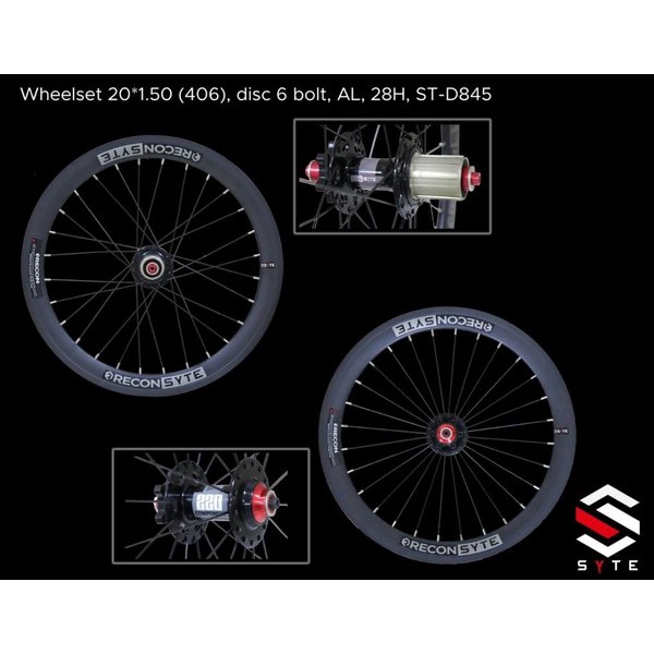 Wheelset Velg SYTE Recon Sepeda Road Bike Balap Mini Track Minion 20 x 150 Alloy