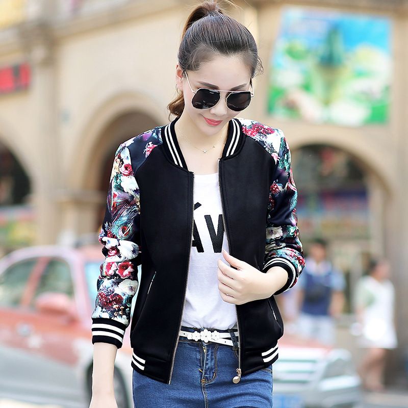 Jaket Import Wanita Baseball Bahan Tebal Original High Quality Motif