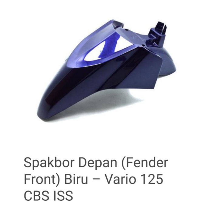 Fender Front SL BL MT Blue Spakbor Slebor Depan Honda Vario 125 F1 Old 61100-KZR-600SPB Ori Honda Ge