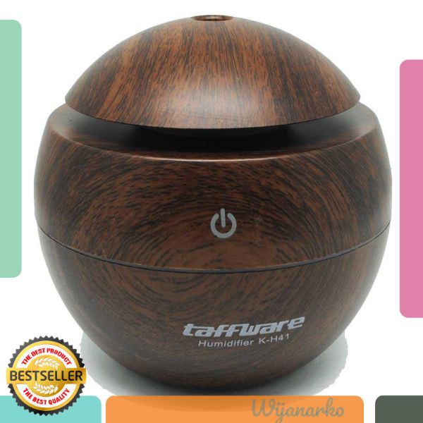 Taffware Aromatherapy Air Humidifier Desain Kayu (free oil 1pcs) - HUMI H41 ELC11