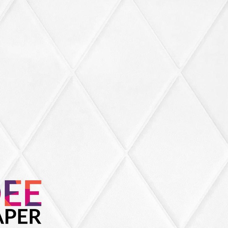 Wallpaper Foam 3D Motif Ketupat Putih |TRIDEE DIAMOND LINE ➧