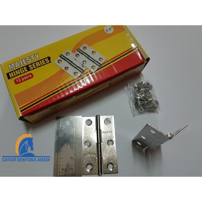 Engsel Kupu Mini Kecil 2.5" STAINLESS Pintu Lemari Kayu Kotak Box Peti CSA