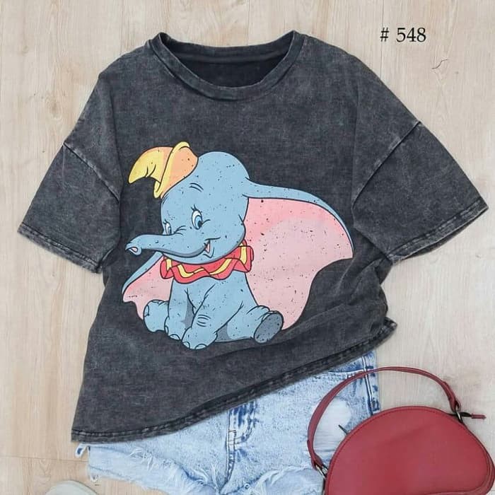 Kaos Wanita Dumbo Import / Tshirt Cewek Dumbo Bangkok / Kaos Cewek Mur