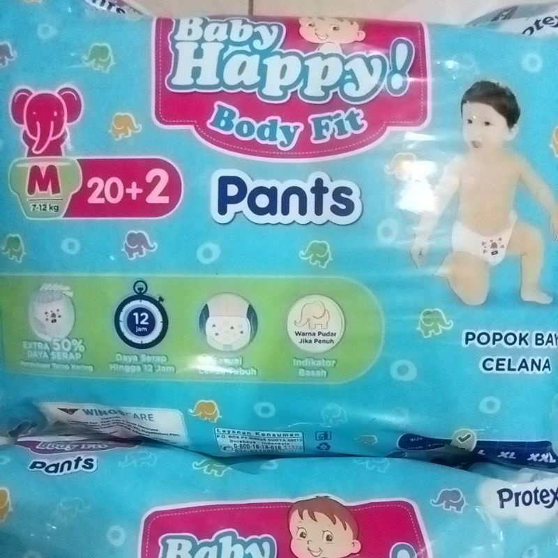 Popok Baby Happy M isi 20+2 type celana