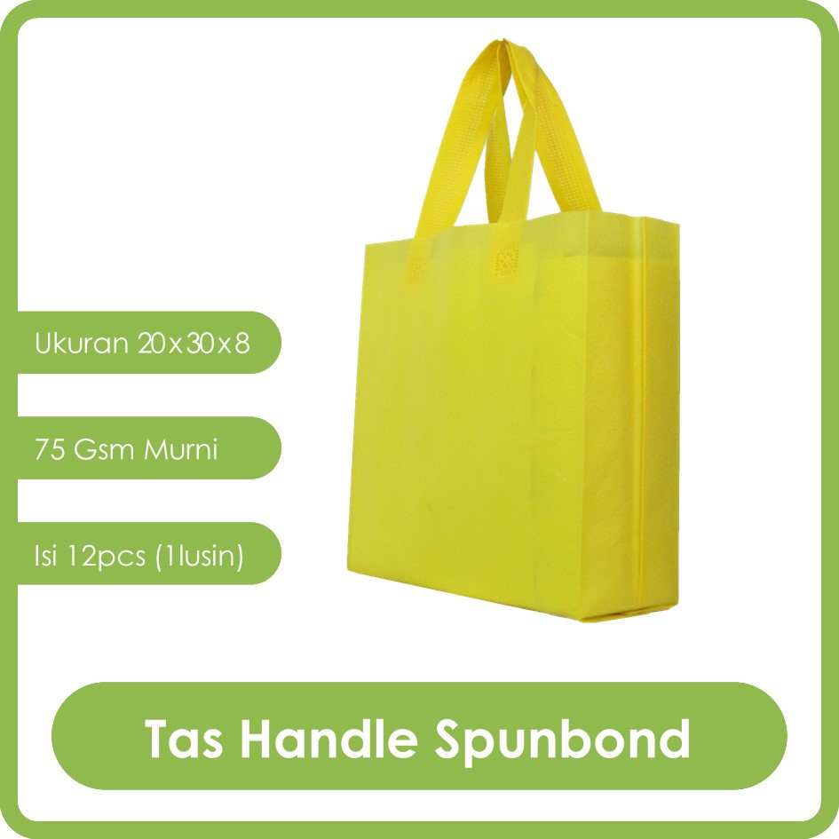 

GOODIE BAG SPUNBOND HANDLE 20x30 LUSINAN / Tas Belanja Murah / Kantong Belanja