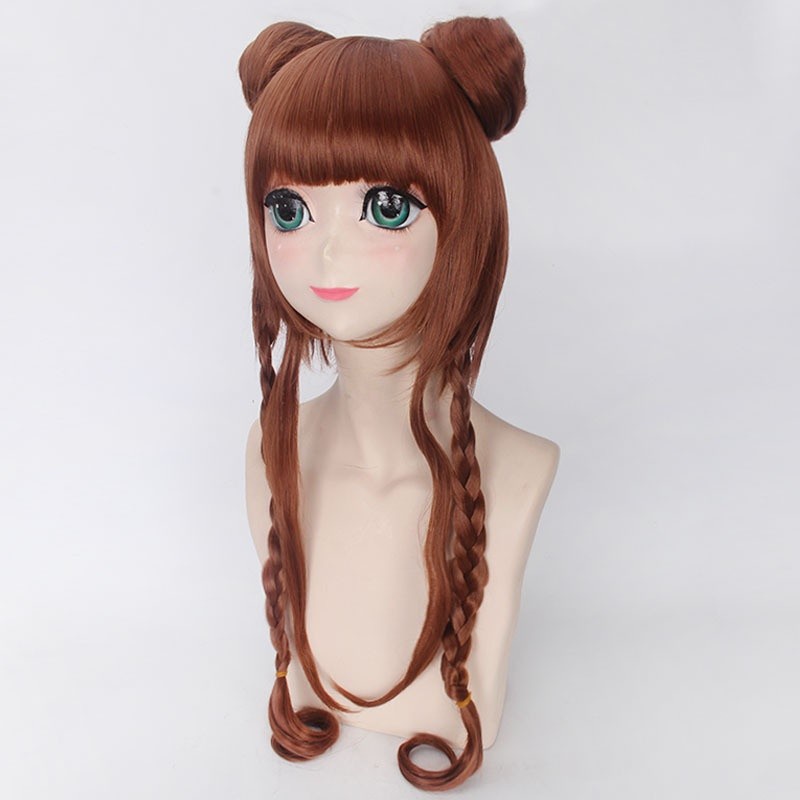 LOL-152 wig rambut palsu lolita cosplay fun bun twintail cina