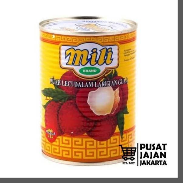 

Diminati--Mili Brand Lychees In Syrup 565 Gr Buah Leci Dalam Sirup Kaleng