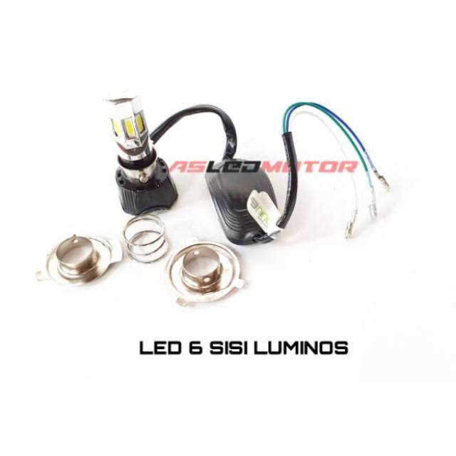 LAMPU LED 6 SISI H6 DRIVER AC/DC | LED HEADLAMP H4 MOTOR HIGH QUALITY