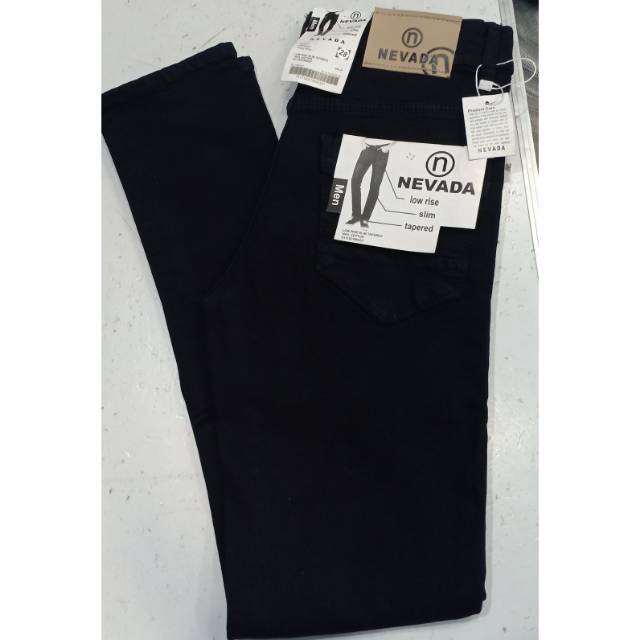 Celana jeans cowok  hitam sofjeans / celana jeans pria hitam pekat panjang