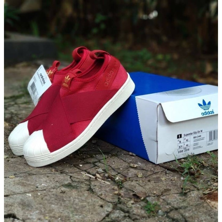 Promo Sepatu Adidas Superstar Slip On Women Sepatu slip on wanita premium Murah