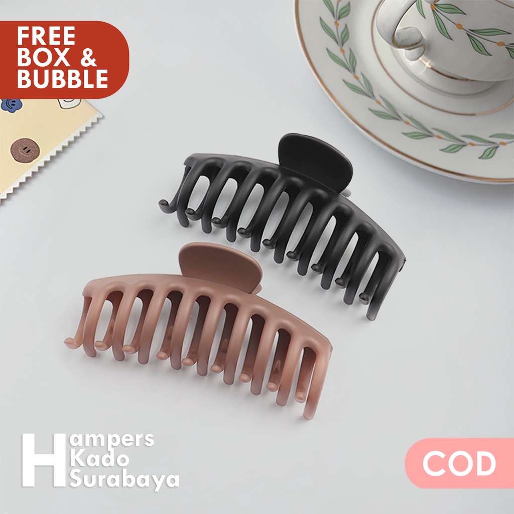 Set Jedai doff isi 2 jepit rambut polos jedai korea Original free box dan bubble aksesoris rambut jepit badai jedai hercules jedai doff jumbo pita aksesoris rambut korea