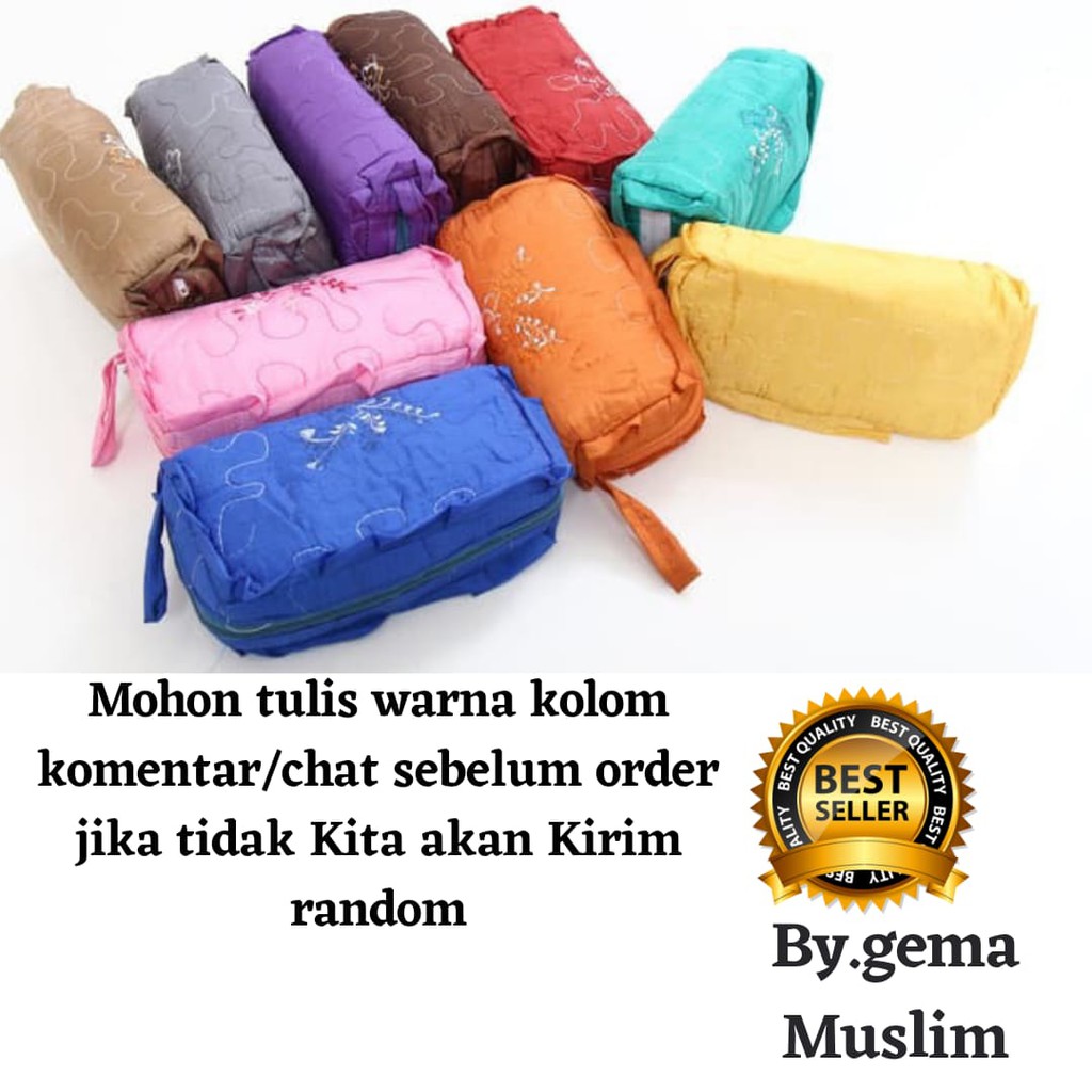 mukena dewasa traveling parasut dompet