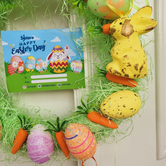 

Paket dekorasi box hampers easter bunny eggs kelinci telur paskah 162