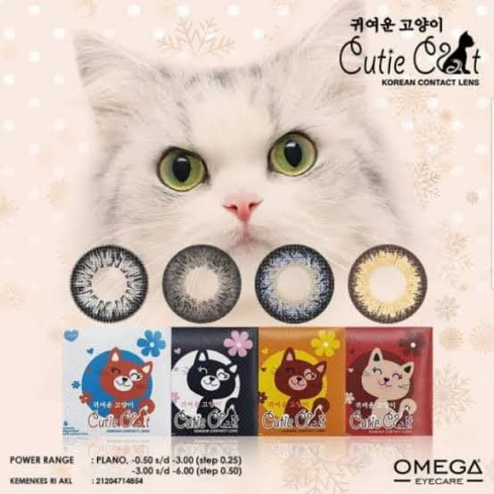 ❤ RATU ❤ Softlens Cutie Cat Normal | Soflens Cutie Cat Big Eyes Dia 14.5mm