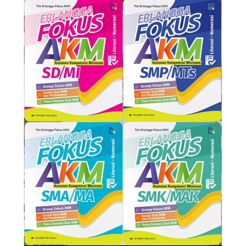 BUKU SOAL UJIAN SUKSES AKM UN SD SMP SMA SMAK 2021 ERLANGGA