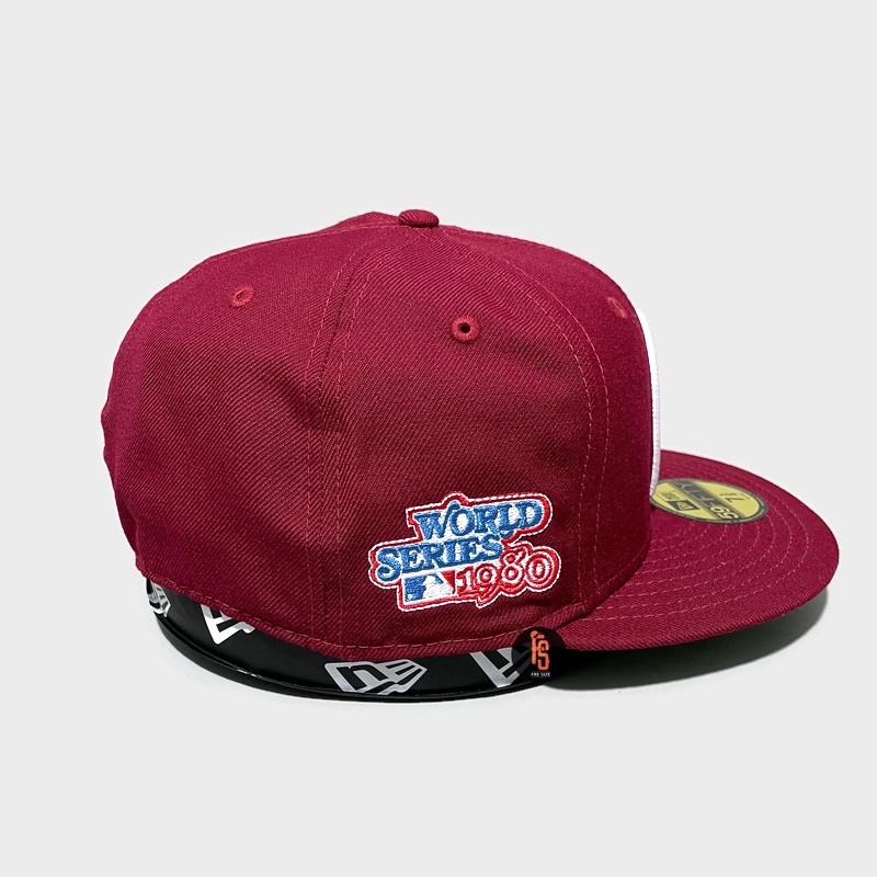 TOPI NEW ERA ORIGINAL 5950 WS 1980 WASHINTON NATIONALS MAROON UV GREEN