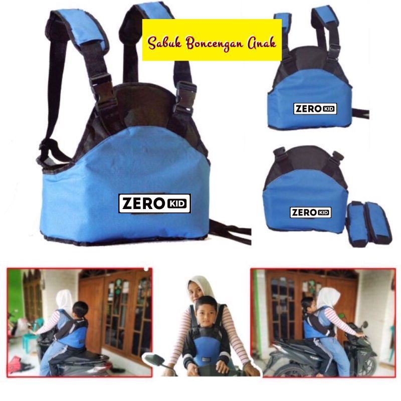 PROMO SABUK BONCENGAN ANAK DI MOTOR MERK ZEROKID ORIGINAL