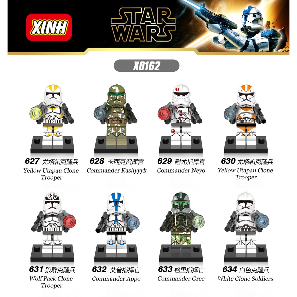 Mainan Balok Bangunan Mini Figure Star Wars Commander Appo Neyo Gree