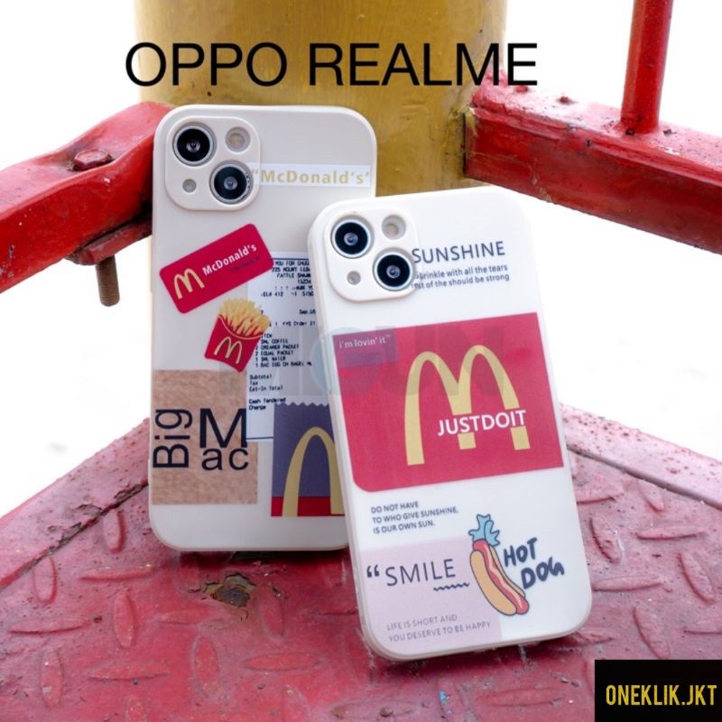 MCDONALD'S SOFTCASE FOR OPPO REALME A12 A11K A7 A15 A15S A16 A33 A53 A92 CASING HANDPHONE