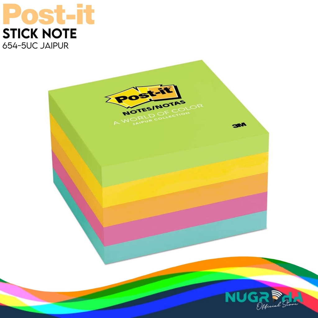 

STICK NOTE / STICKY NOTE 3M POST-IT 654-5UC JAIPUR 76X76