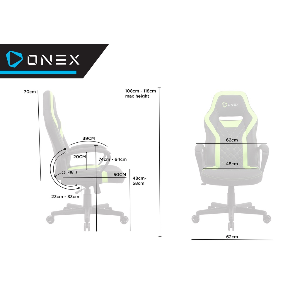 Kursi Gaming Chair OneX GX1 Premium Quality Office Gaming Chair