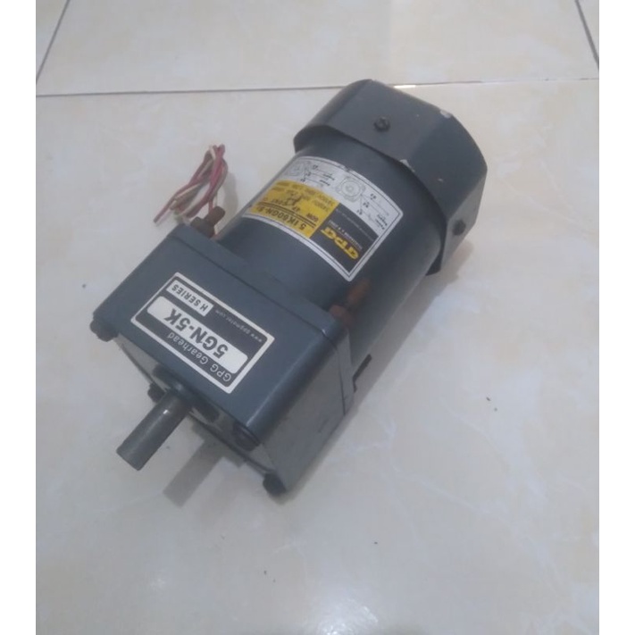 Ac Motor Gearbox 220V Ratio 1:5 Autput 160Rpm