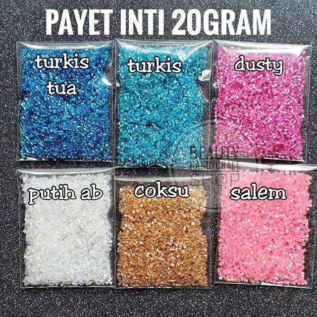 Payet patah INTI per 20gr payet baju semi jepang