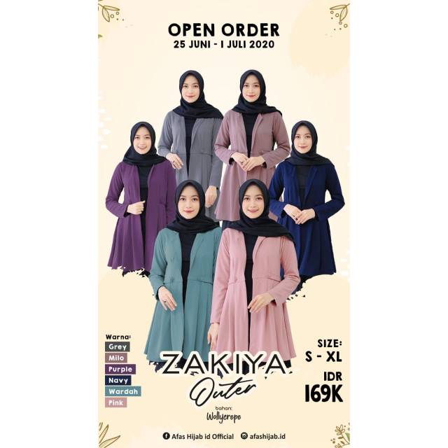 Zakiya outer by afas hijab