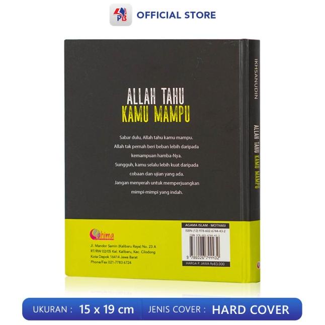 

Borong Buku Novel Islami Allah Maha Tahu Kamu Mampu Hardcover Karya Ikhsanudi Terjamin
