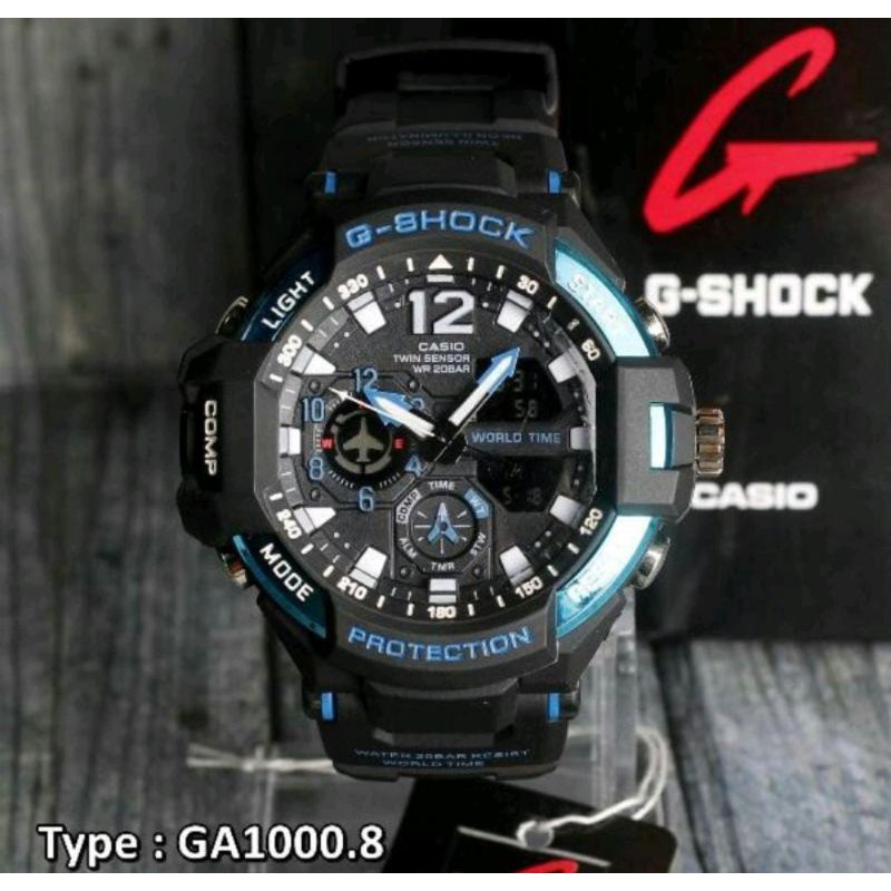 Jam Tangan_G_Shock_GA1000 Jam Tangan Dualtime Tahan Air